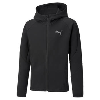 Bluza z kapturem chłopięca Puma EVOSTRIPE FZ DK czarna 84698901