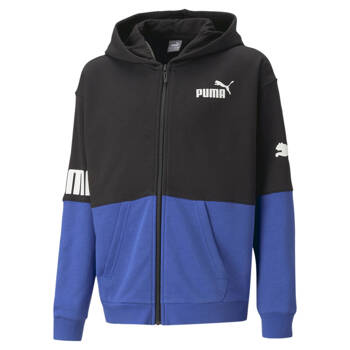 Bluza z kapturem chłopięca Puma POWER FZ TR niebieska 67322992