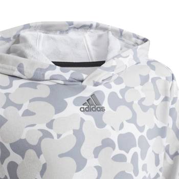 Bluza z kapturem chłopięca adidas FUTURE ICONS 3-Stripes Graphic biała HM2092