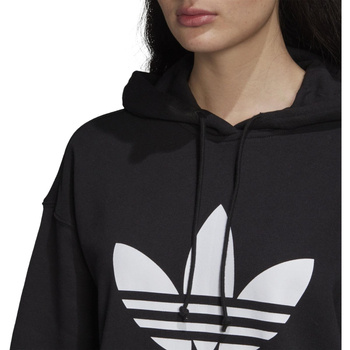 Bluza z kapturem damska adidas Originals TRF HOODIE czarna FM3307