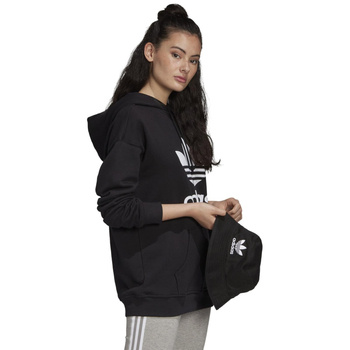 Bluza z kapturem damska adidas Originals TRF HOODIE czarna FM3307