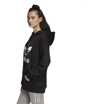 Bluza z kapturem damska adidas Originals TRF HOODIE czarna FM3307