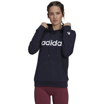 Bluza z kapturem damska adidas SPORTSWEAR ESSENTIALS LOGO granatowa H07797