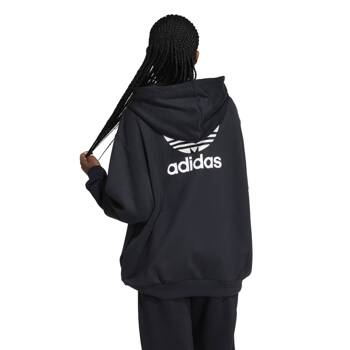 Bluza z kapturem damska adidas TREFOIL czarna IU2409