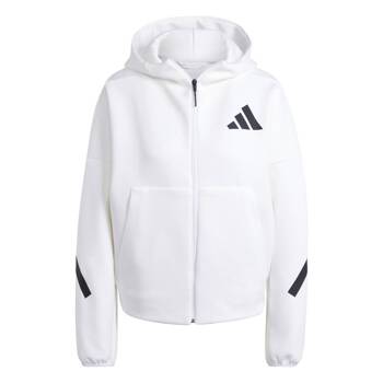 Bluza z kapturem damska adidas Z.N.E. biała JE7849