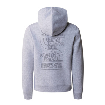 Bluza z kapturem dziecięca The North Face NEW GRAPHIC szara NF0A877VDYX