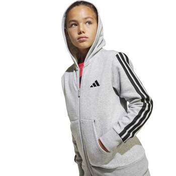 Bluza z kapturem dziecięca adidas ESSENTIALS szara JD6493