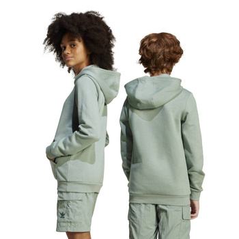 Bluza z kapturem dziecięca adidas KIDS zielona JC8415