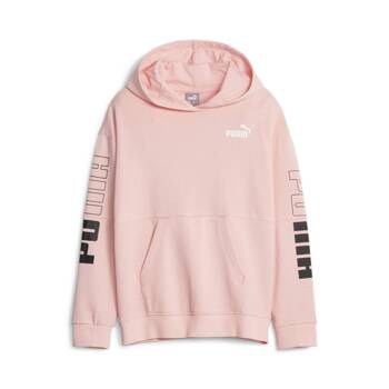 Bluza z kapturem dziewczęca Puma POWER COLORBLOCK FL różowa 67642863