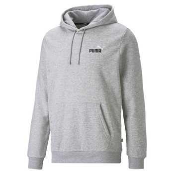 Bluza z kapturem męska Puma ESS+ 2 COL SMALL LOGO FL szara 67447104