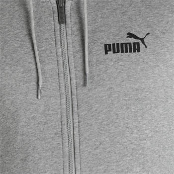 Bluza z kapturem męska Puma ESS SMALL LOGO FZ szara 58670403