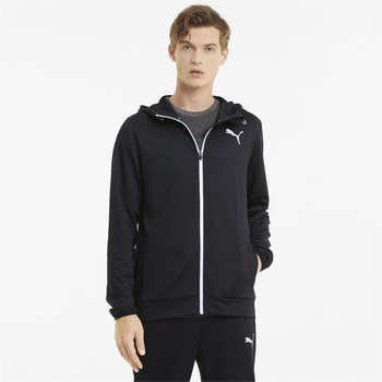Bluza z kapturem męska Puma RTG FULL-ZIP czarna 58583201