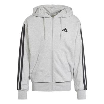 Bluza z kapturem męska adidas ESSENTIALS 3-STRIPES szara JE6338