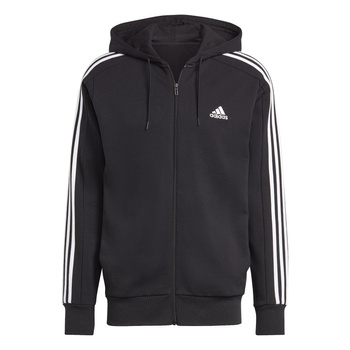 Bluza z kapturem męska adidas ESSENTIALS 3-Stripes czarna IC0433