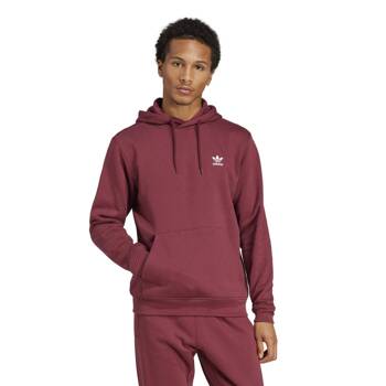 Bluza z kapturem męska adidas ESSENTIALS bordowa JD2403