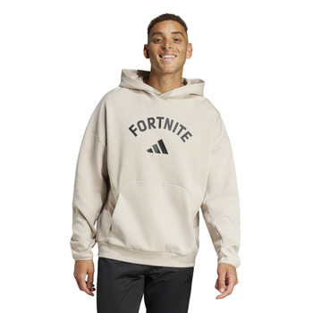 Bluza z kapturem męska adidas FORTNITE beżowa JV9951