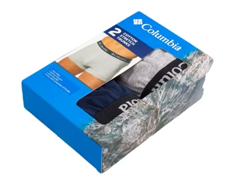 Bokserki męskie Columbia COTTON TRUNK 2-PACK wielokolorowe C940P