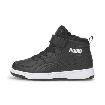 Buty sportowe dziecięce Puma REBOUND JOY FUR PS czarne 37547901