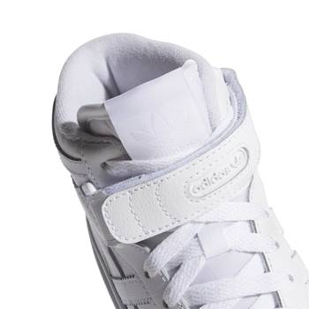 Buty sportowe dziecięce adidas Forum Mid J białe FZ2086