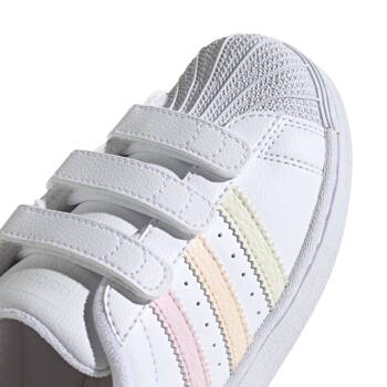 Buty sportowe dziecięce adidas SUPERSTAR CF C białe IF3573