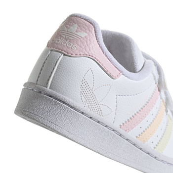 Buty sportowe dziecięce adidas SUPERSTAR CF C białe IF3573