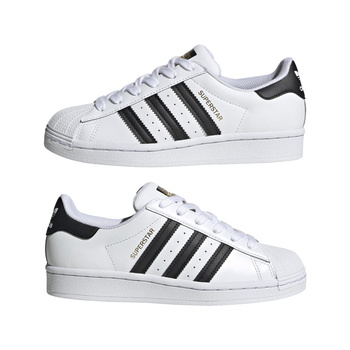 Buty sportowe dziecięce adidas SUPERSTAR J białe FU7712