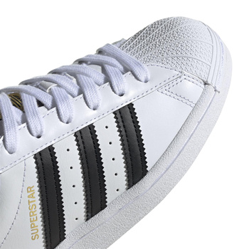 Buty sportowe dziecięce adidas SUPERSTAR J białe FU7712