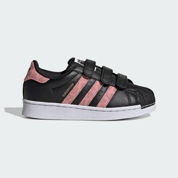 Buty sportowe dziecięce adidas SUPERSTAR czarne ID7264