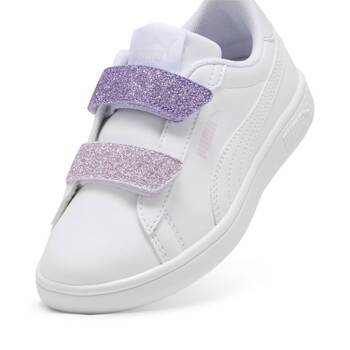 Buty sportowe dziewczęce Puma SMASH 3.0 L GLITTER VELCRO V PS białe 39560906