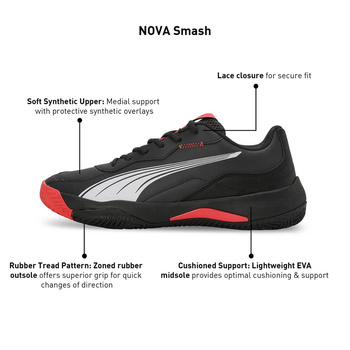 Buty sportowe męskie Puma NOVA SMASH czarne 10760003