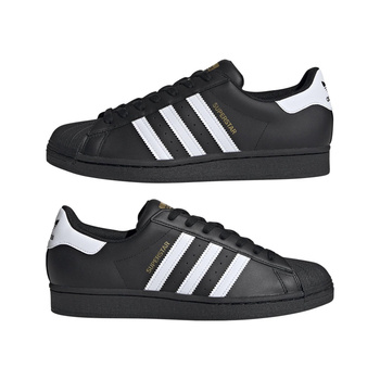 Buty sportowe unisex adidas SUPERSTAR czarne EG4959