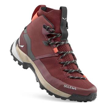 Buty trekkingowe damskie Salewa PUEZ KNIT bordowe 00-0000061435_1505