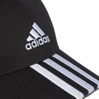 Czapka z daszkiem unisex adidas 3-STRIPES COTTON TWILL czarna IB3242