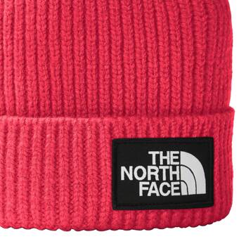 Czapka zimowa dziecięca The North Face BOX LOGO CUFFED różowa NF0A7WGCP2B