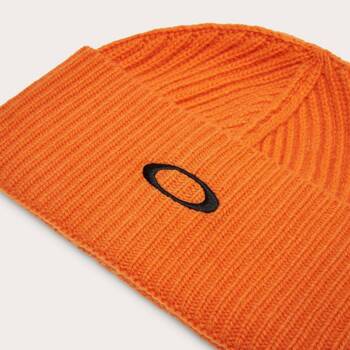 Czapka zimowa unisex Oakley ELLIPSE RIBBED BEANIE pomarańczowa FOS901284-52C