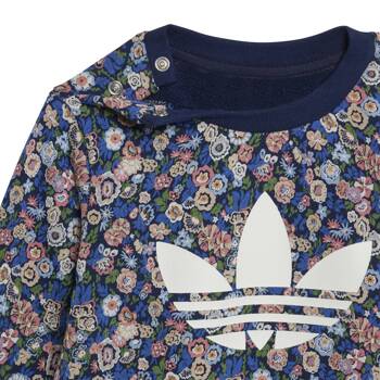 Komplet dresów dziecięcych adidas LIBERTY LONDON granatowy JC8049