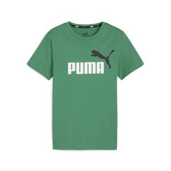 Koszulka chłopięca Puma ESS+ 2 COL LOGO zielona 58698576