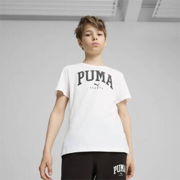 Koszulka chłopięca Puma SQUAD BIG GRAPHIC biała 68277202