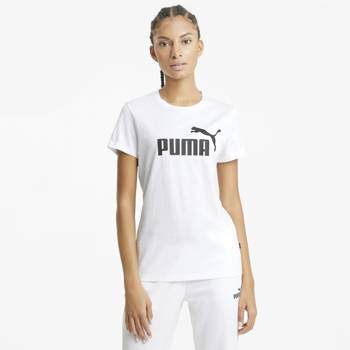 Koszulka damska Puma ESSENTIALS LOGO biała 58677402