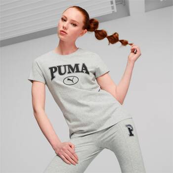 Koszulka damska Puma SQUAD GRAPHIC szara 67661104