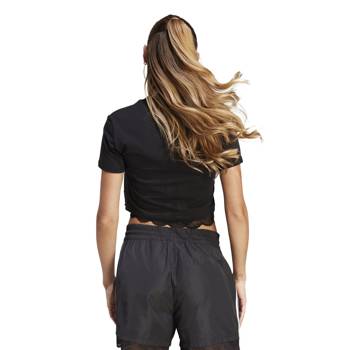 Koszulka damska adidas CROPPED LACE TRIM czarna IL2417