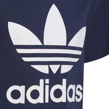 Koszulka dziecięca adidas TREFOIL granatowa HK0260