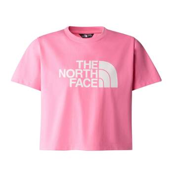 Koszulka dziewczęca The North Face S/S CROP EASY różowa NF0A87T7PIH