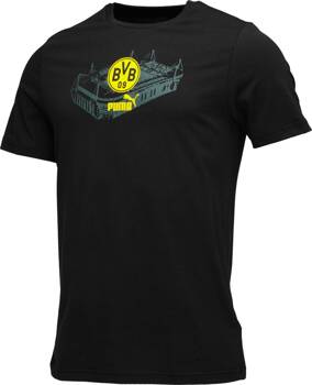 Koszulka męska Puma BVB FTBLICONS czarna 77425403