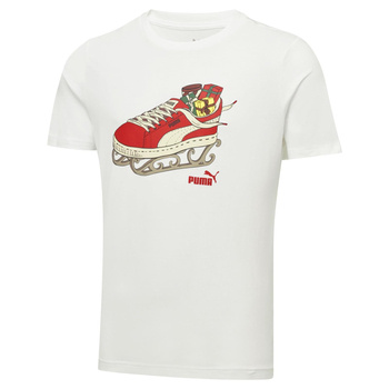 Koszulka męska Puma Christmas biała 67535002