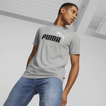 Koszulka męska Puma ESS+ 2 COL LOGO szara 58675904