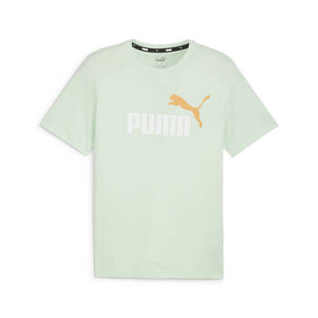 Koszulka męska Puma ESS+ 2 COL LOGO zielona 58675988