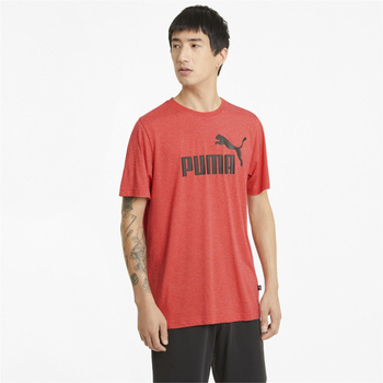 Koszulka męska Puma ESSENTIALS HEATHER czerwona 58673611