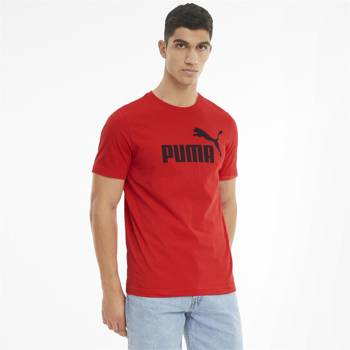 Koszulka męska Puma ESSENTIALS LOGO czerwona 58666611