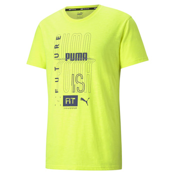 Koszulka męska Puma PERFORMANCE GRAPHIC SS żółta 52014830